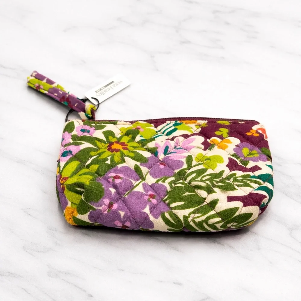 Vera Bradley Floral Quilted Pouch mini nwt - Picture 2 of 2